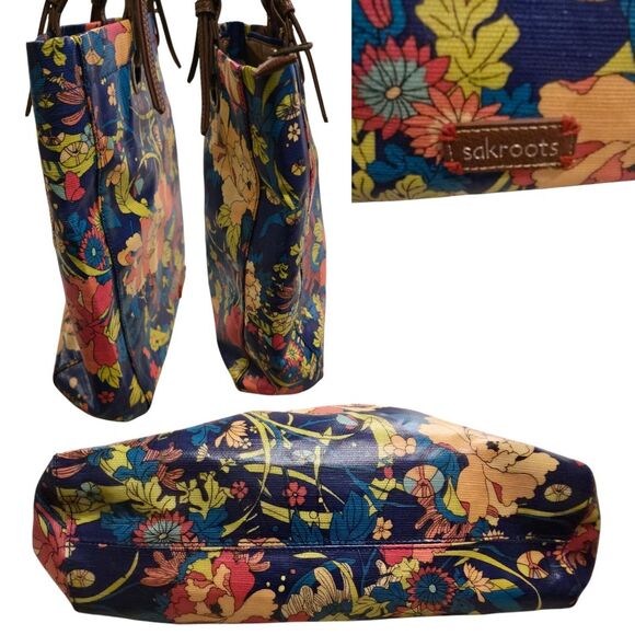 Artist Circle Collection from Sakroots Shoulder Handbag Purse Double Strap Tote - Picture 2 of 7